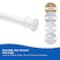 Kenney Mfg No Tools Shower Curtain Rod, 42-72", White KN609C/10V1H - alternate 8
